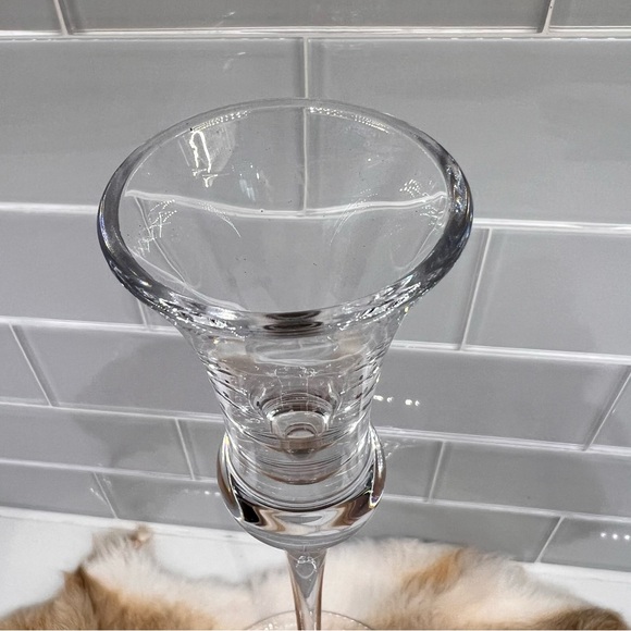 Marquis by Waterford Elongated Stem Candlestick Crystal Glass Candle Holder 16” - Picture 3 of 8